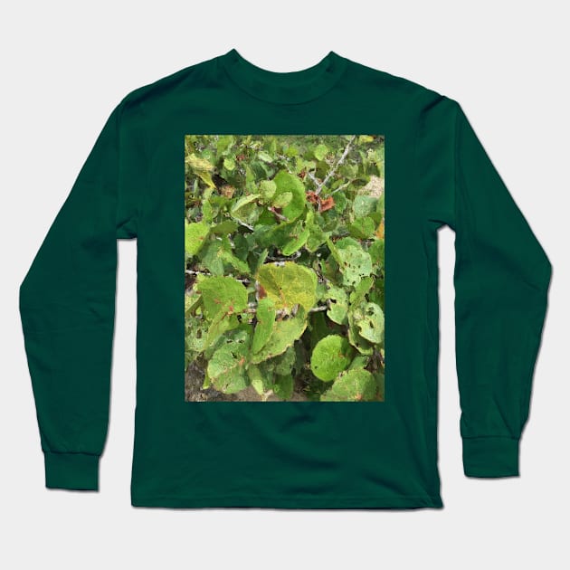 Leaves Long Sleeve T-Shirt by Miriam de la Paz